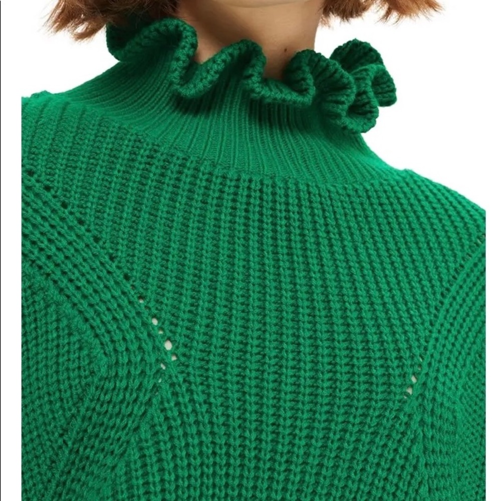 Topshop Frill Neck Sweater
